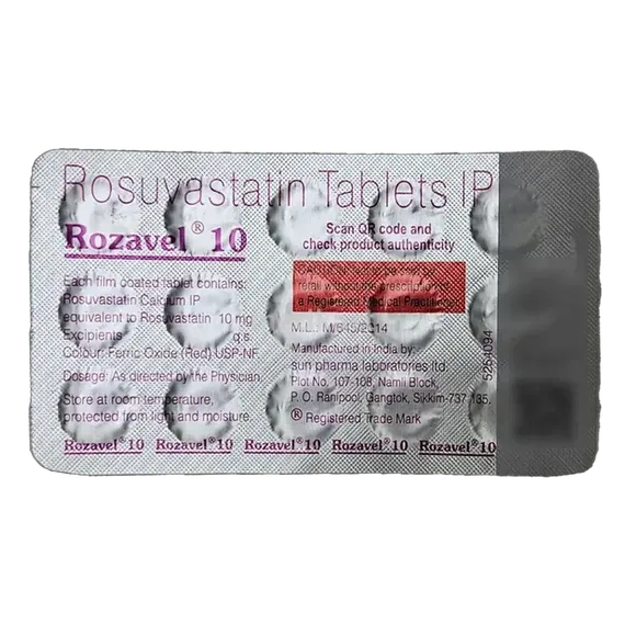 rozavel 10 tablet 15's